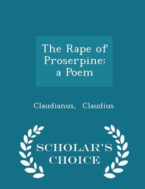 Front cover_The Rape of Proserpine