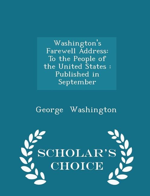 Couverture_Washington's Farewell Address