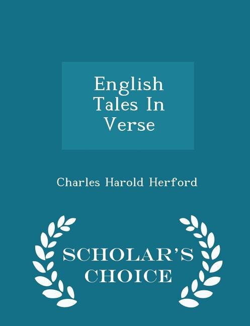 Front cover_English Tales In Verse - Scholar's Choice Edition