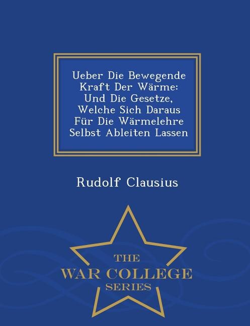 Front cover_Ueber Die Bewegende Kraft Der WSrme