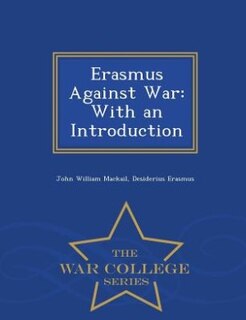 Front cover_Erasmus Against War