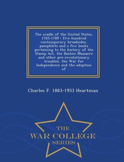 Couverture_The cradle of the United States, 1765-1789