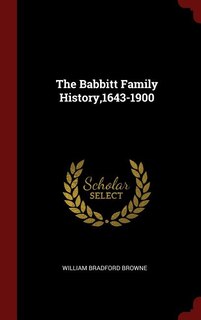 Couverture_The Babbitt Family History,1643-1900