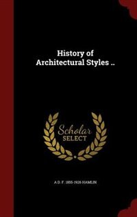 Front cover_History of Architectural Styles ..