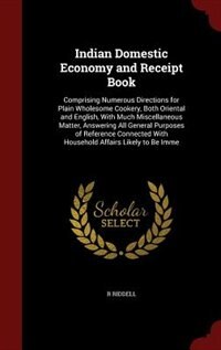 Couverture_Indian Domestic Economy and Receipt Book