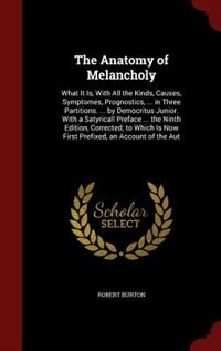 Front cover_The Anatomy of Melancholy