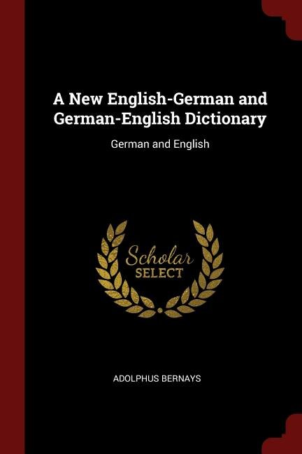 Front cover_A New English-German and German-English Dictionary