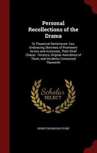 Couverture_Personal Recollections of the Drama
