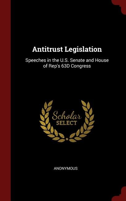 Front cover_Antitrust Legislation
