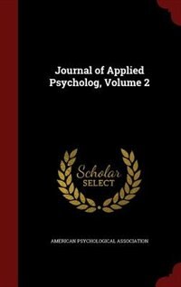 Couverture_Journal of Applied Psycholog, Volume 2