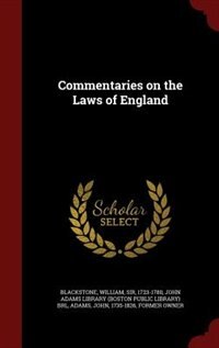 Commentaries on the Laws of England