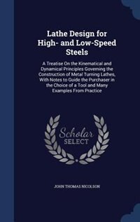 Front cover_Lathe Design for High- and Low-Speed Steels
