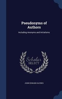 Couverture_Pseudonyms of Authors