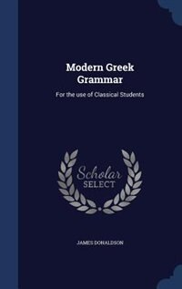 Front cover_Modern Greek Grammar