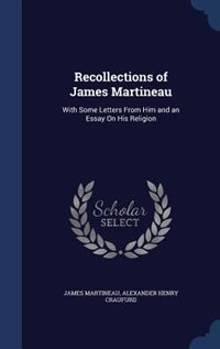Couverture_Recollections of James Martineau