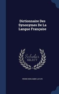 Front cover_Dictionnaire Des Synonymes De La Langue Française