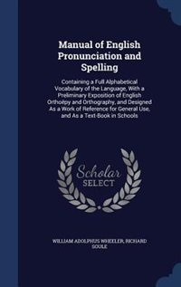 Front cover_Manual of English Pronunciation and Spelling