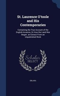 Couverture_St. Laurence O'toole and His Contemporaries