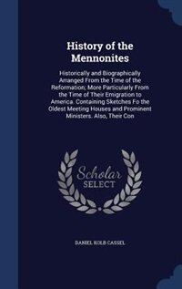 Front cover_History of the Mennonites