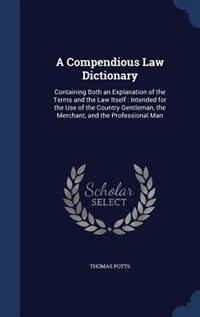 Front cover_A Compendious Law Dictionary
