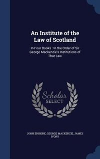Front cover_An Institute of the Law of Scotland