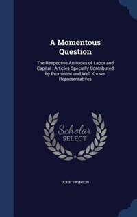Front cover_A Momentous Question