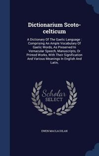 Front cover_Dictionarium Scoto-celticum