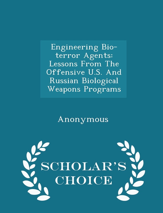 Couverture_Engineering Bio-terror Agents