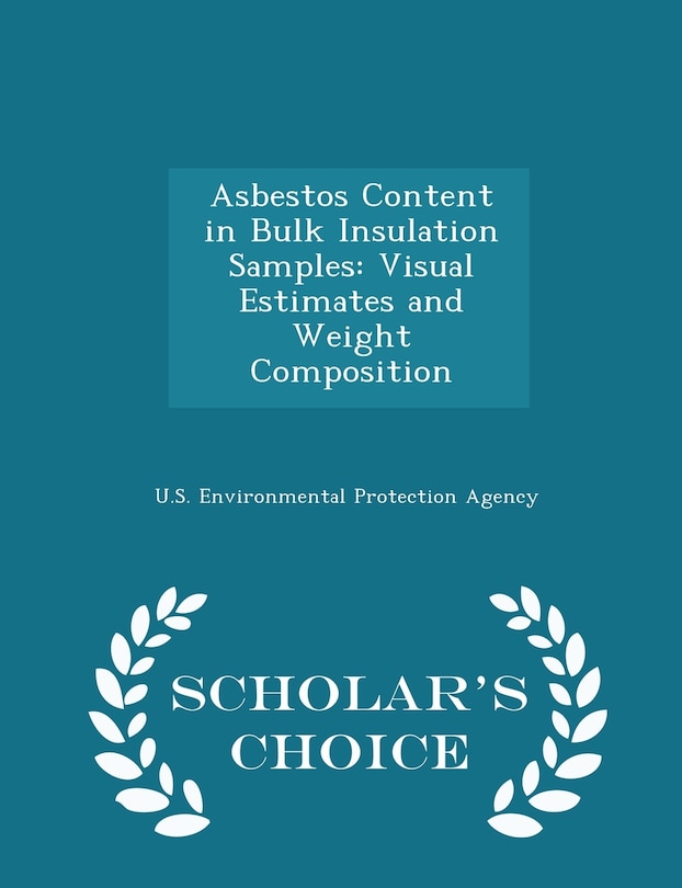 Front cover_Asbestos Content in Bulk Insulation Samples