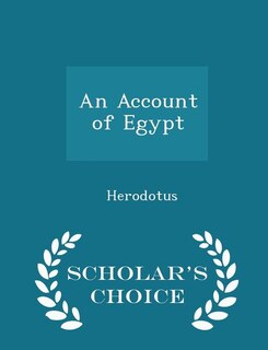 Couverture_An Account of Egypt - Scholar's Choice Edition