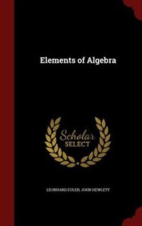Front cover_Elements of Algebra