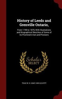 Front cover_History of Leeds and Grenville Ontario,