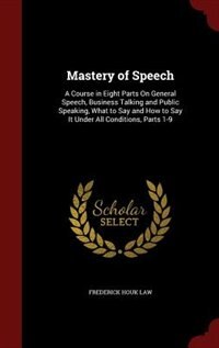 Couverture_Mastery of Speech