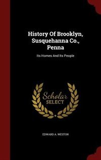 Front cover_History Of Brooklyn, Susquehanna Co., Penna