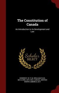 Couverture_The Constitution of Canada