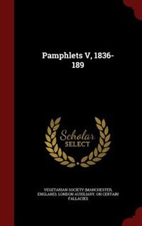 Front cover_Pamphlets V, 1836-189