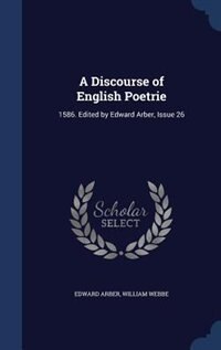 Couverture_A Discourse of English Poetrie