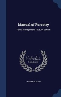 Front cover_Manual of Forestry