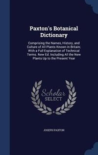 Couverture_Paxton's Botanical Dictionary