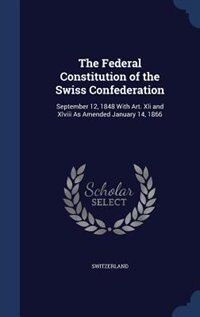 Front cover_The Federal Constitution of the Swiss Confederation