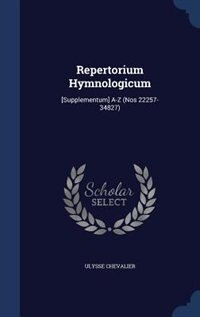 Couverture_Repertorium Hymnologicum