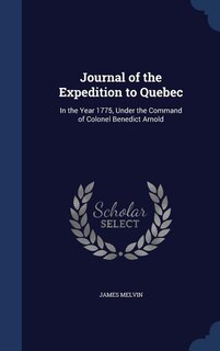 Front cover_Journal of the Expedition to Quebec