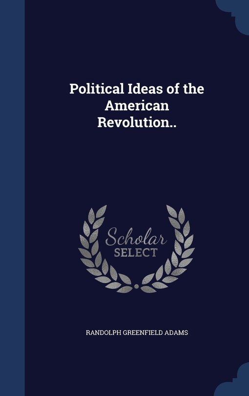 Couverture_Political Ideas of the American Revolution..