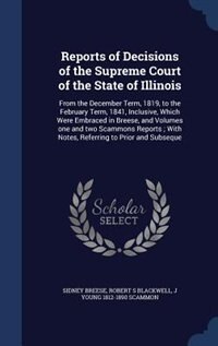 Couverture_Reports of Decisions of the Supreme Court of the State of Illinois
