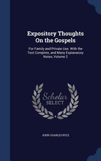 Front cover_Expository Thoughts On the Gospels