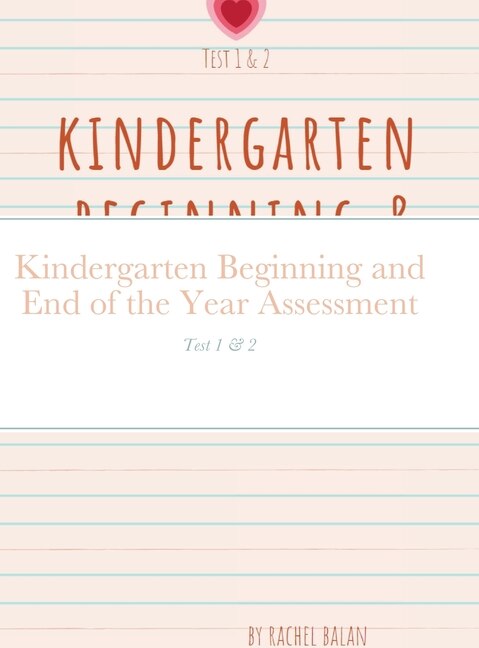 Couverture_Kindergarten Beginning and End of the Year Assessment