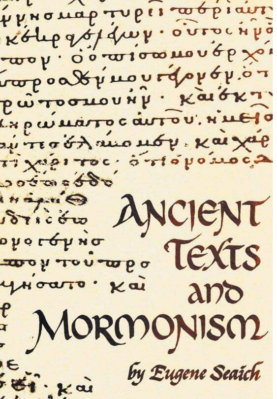 Couverture_Ancient Texts and Mormonism