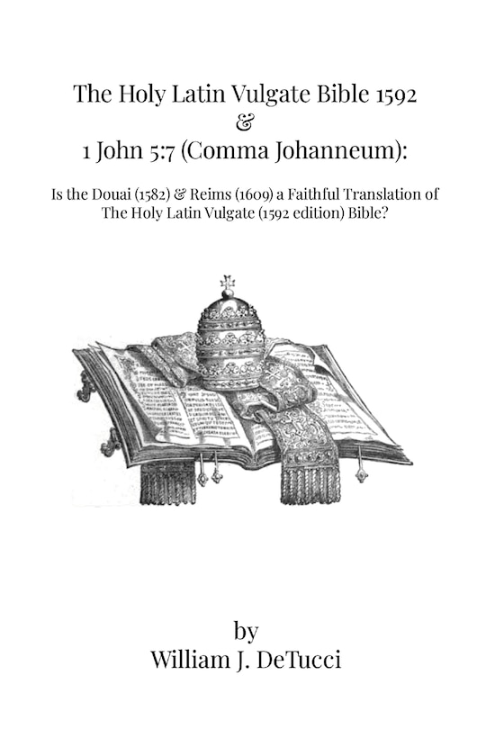 Front cover_The Holy Latin Vulgate Bible 1592 & 1 John 5