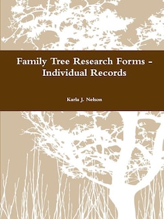 Front cover_Family Tree Research Forms - Individual Records