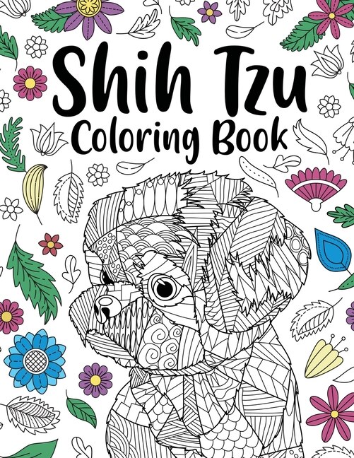 Front cover_Shih Tzu Adult Coloring Book